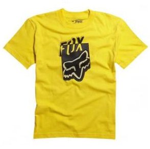 Triko FOX Junior/dtsk T-Shirt Dedicate lut - velikost YL